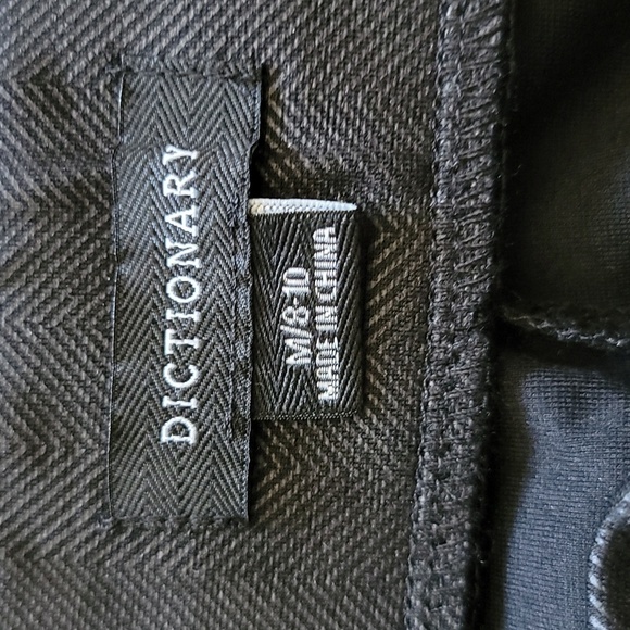 NWT Stitch Fix Dictionary | Black Rykar High Rise Coated Ponte Flare Pants - Picture 8 of 8